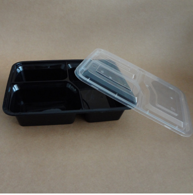 Square Three-Compartment Meal Prep Box for Business