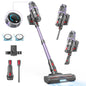 Cordless Vacuum CleanerMAX 50Mins Runtime Vacuum Cleaners for HomeLightweight Vacuum 30KPA Rechargeable Stick Vacuum with LED Tangle-Free Upright Suitable for Pet Hair/Carpet/Hardwood Floor