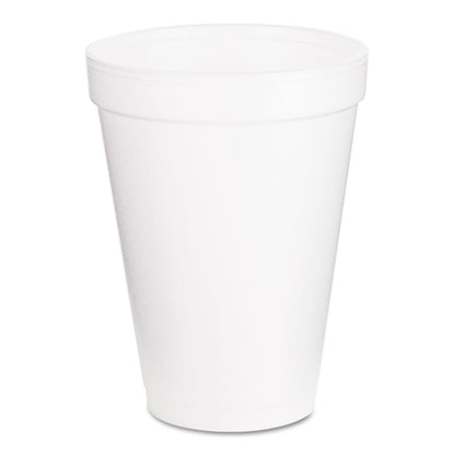Dart 12J16 Foam Drink Cups 12oz White 1000/Carton