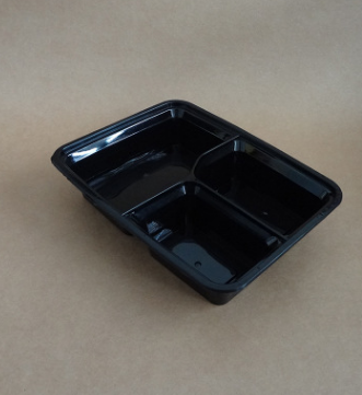 Square Three-Compartment Meal Prep Box for Business