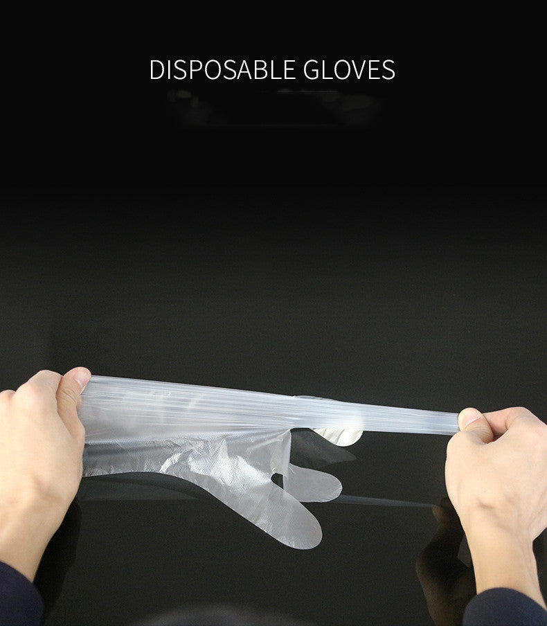 Box of 500 Disposable PE Gloves for Food Use