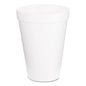 Dart 12J16 Foam Drink Cups 12oz White 1000/Carton
