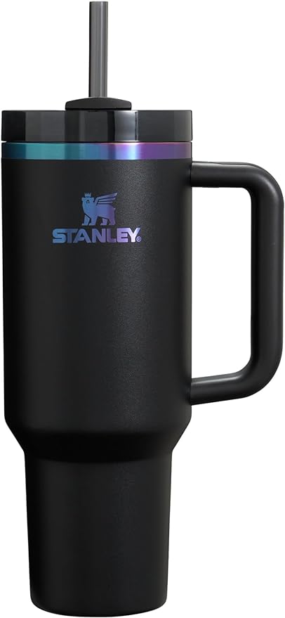 Stanley FlowState H2.0 Insulated Stainless Tumbler with Straw - Laser Black