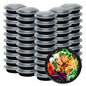 Klex 32oz Round Meal Containers with Secure Lids - 150pc