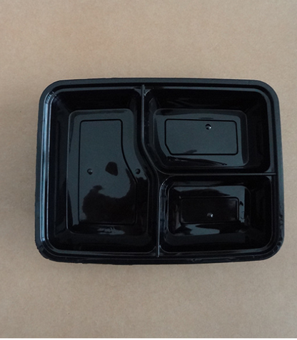 Square Three-Compartment Meal Prep Box for Business